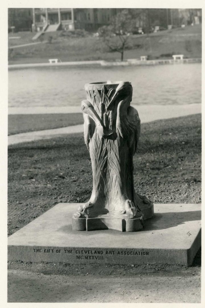 1. Original 1928 - Cleveland Museum of Art McKay Lodge Conservation Heron Drinking Fountain Reproduction