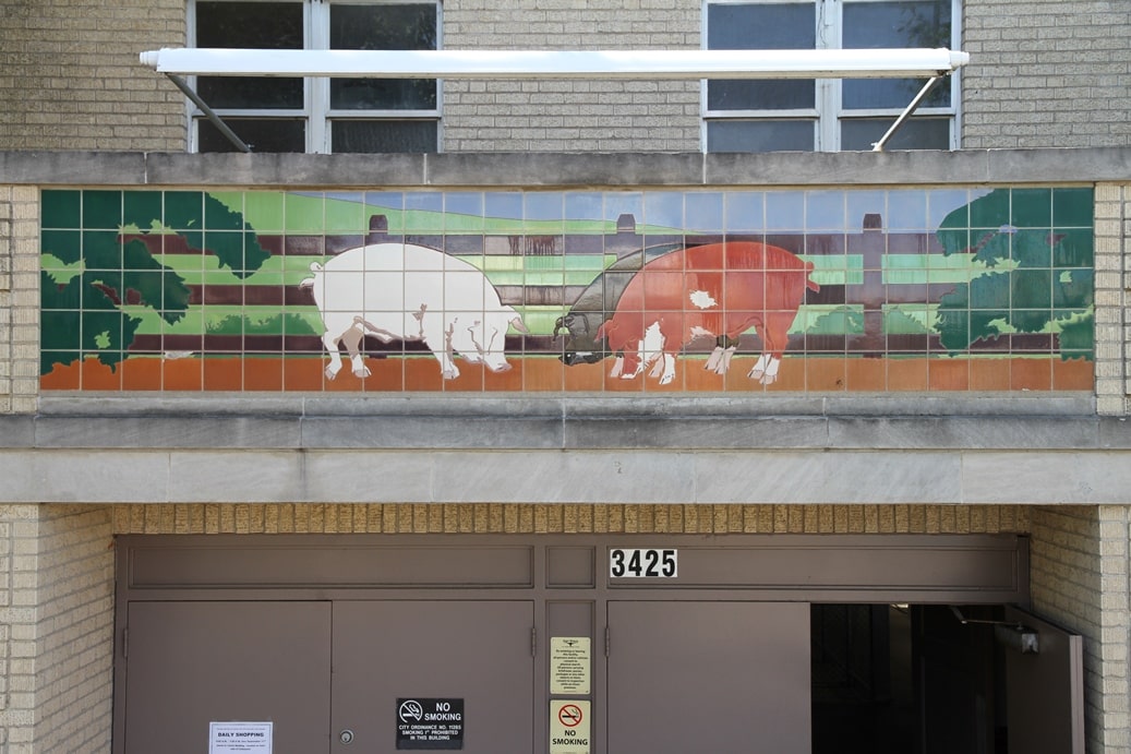 Fort Worth Tile Mural - Public Art Conservation McKay Lodge Conservation Laboratory