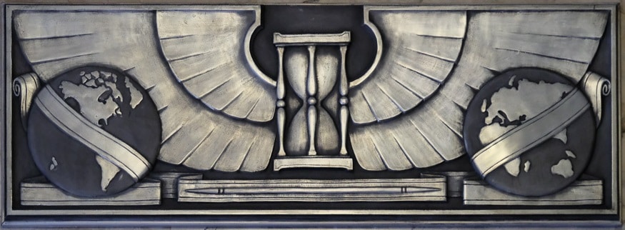 Cast aluminum by sculptor Enea Biafora at the James T. Foley United States Courthouse