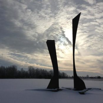 Rietta FORCE ONE Sculpture Conservation On A Winter Morning