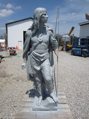 zinc indian sculpture