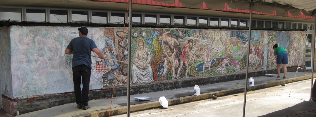 Abrizio mosaic conservation