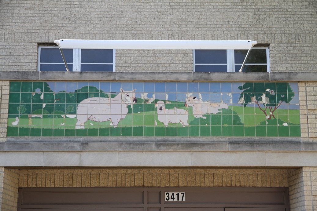Fort Worth Tile Mural - Public Art Conservation McKay Lodge Conservation Laboratory