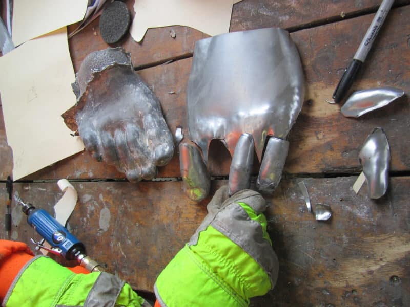 Zinc sculpture conservation