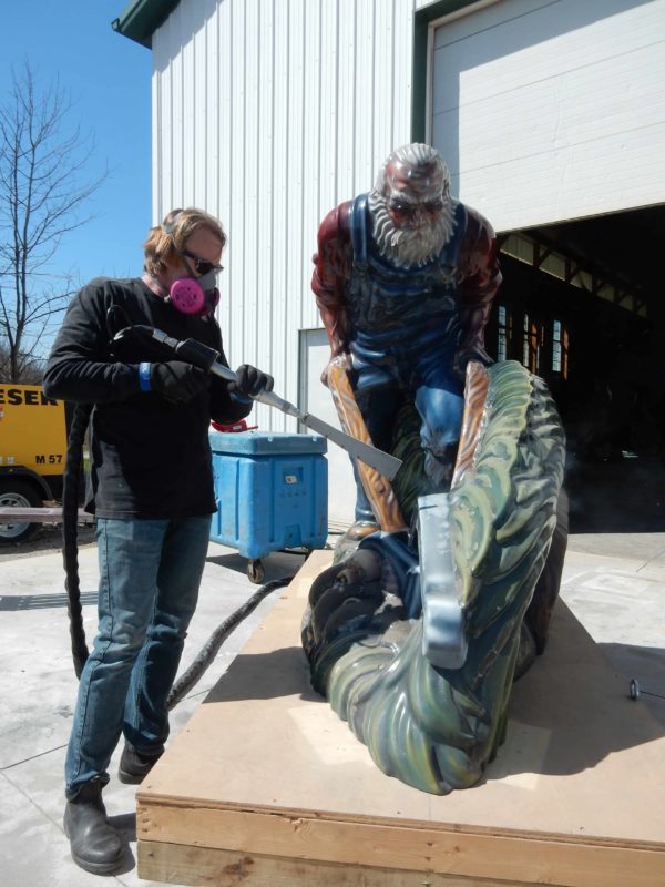 Conservation Treatment Of Luis Jiménez Sculpture: Sodbuster In-Progress